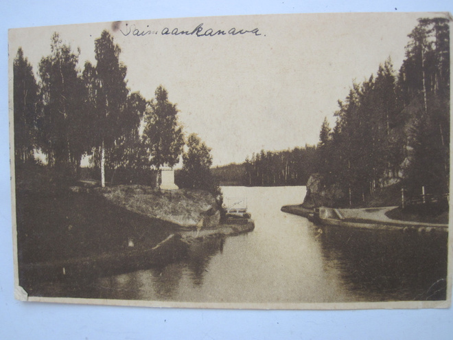 VANHA Postikortti Saimaan kanava 1930-l Esperanto
