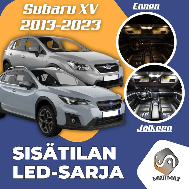 Subaru XV Sisätilan LED-sarja 8-osainen
