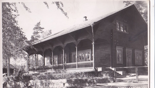 Kotka. Langinkoski, Kalastusmaja .      b471