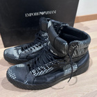 Emporio Armani mustat nahkaiset sneakers, koko 41 - pikkukuva 4