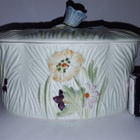 BESWICK , VANHA KANNELLINEN ART DECO TYYLINEN POSLIINIRASIA - pikkukuva 2