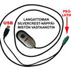 LANGATON SILVER CREST NÄPPÄIMISTÖ + VASTAANOTIN - pikkukuva 2