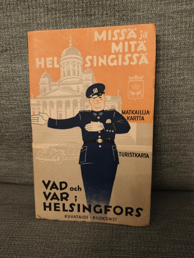 Helsinki matkaililijakartta 1945