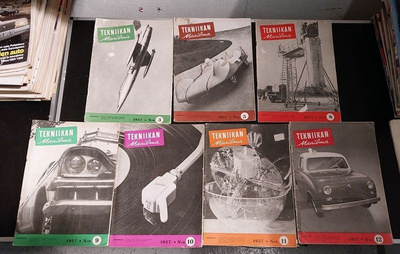 Tekniikan Maailma TM 3, 5, 8, 9, 10, 11 ja 12 = 7 kpl 1957