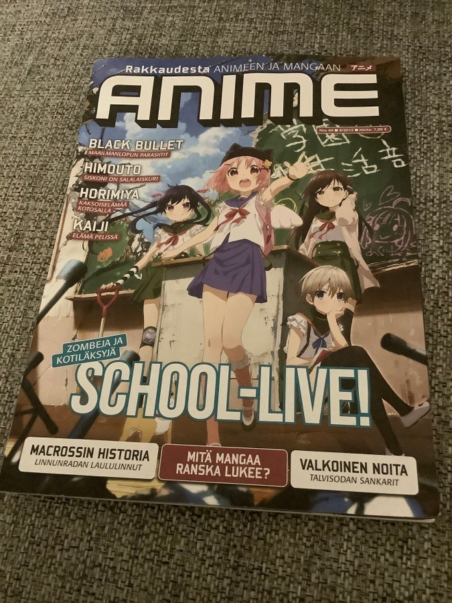ANIME 88 (8/2015) VALKOINEN NOITA,SCHOOL-LIVE...
