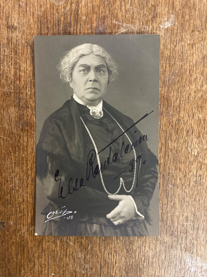 ELSA RANTALAINEN, SIGNEERATTU VALOKUVA, 1939
