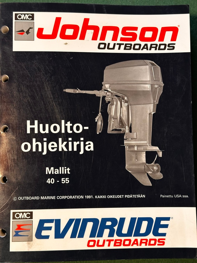 Evinrude/Johnson 40-55 hv  suomenkielinen korjauskirja