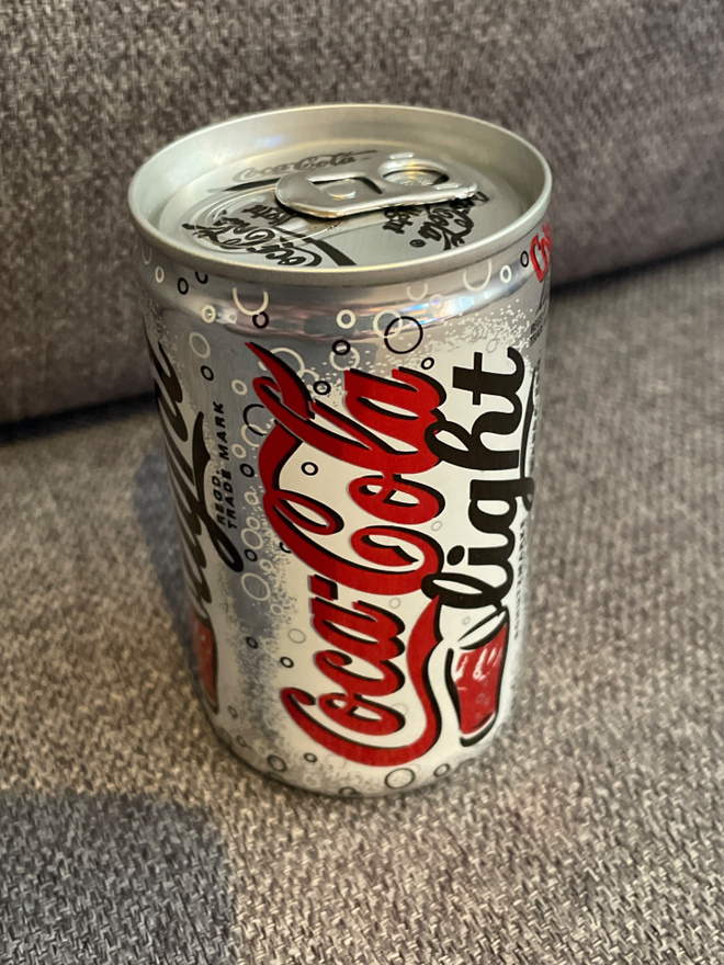 Avaamaton Coca-Cola Light -minitölkki 150ml (v. 2003)