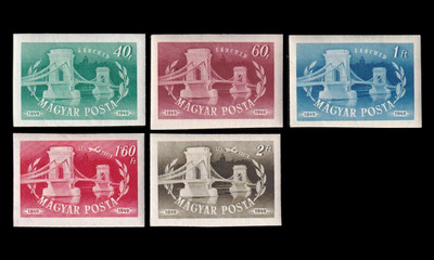 Unkari 1059-63B * Budapestin ketjusilta 100v (1949)