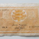 Sota-ajan 5 markkaa 1945 Suomen pankki - pikkukuva 1