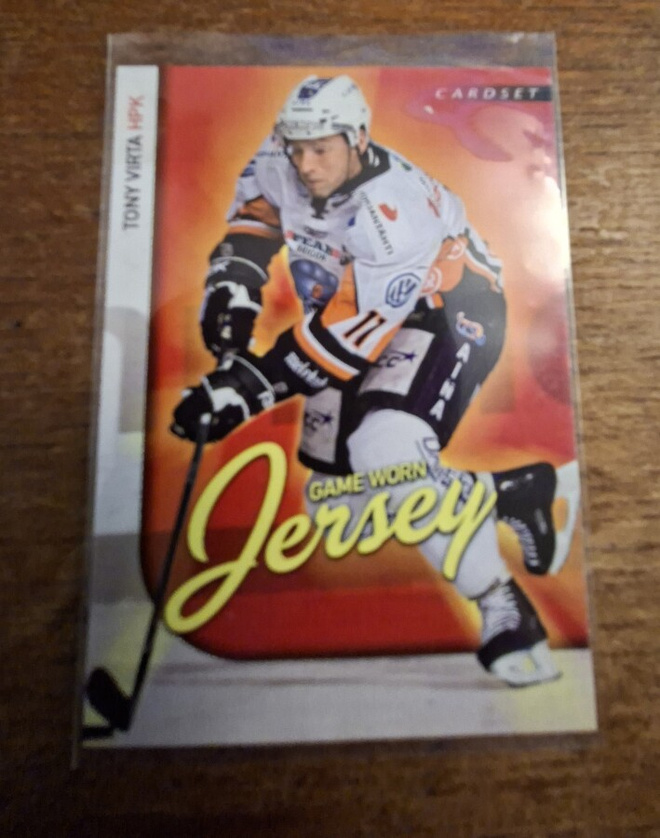 2009-10 Cardset Finland Game Worn Jersey Redemptions