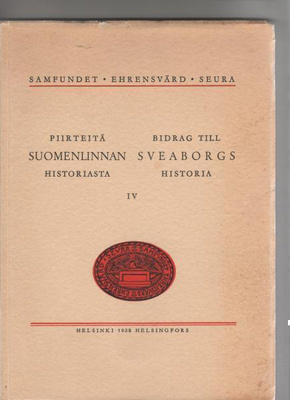 Ehrensvärd:Anteckningar under en resa i Finland år 1747,1938