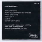 The Cortinas --- GBH Studio Demos 1977 - pikkukuva 2