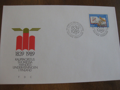 Ensipäiväkuori Kauppaopetus Suomessa 1839 - 1989