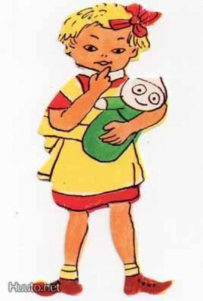 EO 102 / Peppi Pitkätossu - Annika ja nukke.