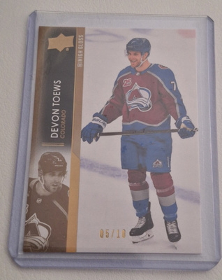 2021-22 Upper Deck UD High Gloss 51 Devon Toews 05/10