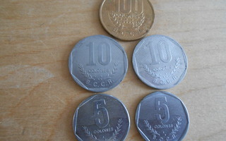 Republica De Costa Rica coins.