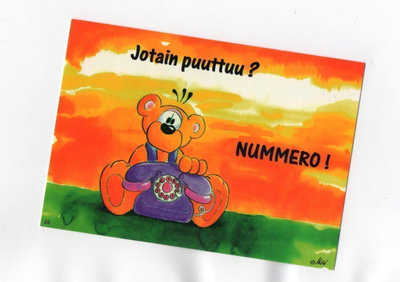 "°JOTAIN PUUTTUU? NUMMERO!° -KORTTI /PAPRON (BoBo)