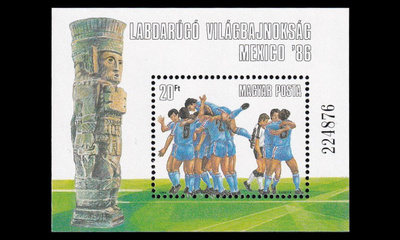 Unkari 3820BL183 ** Jalkapallon MM-kisat Meksiko (1986)