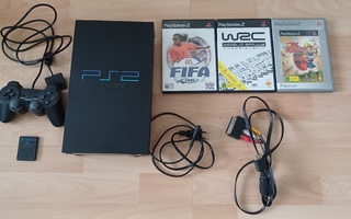 Sony PlayStation 2 + 3 peliä