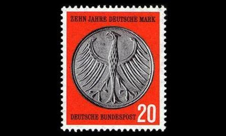Saksa 291 ** Saksan markka 10v (1958)