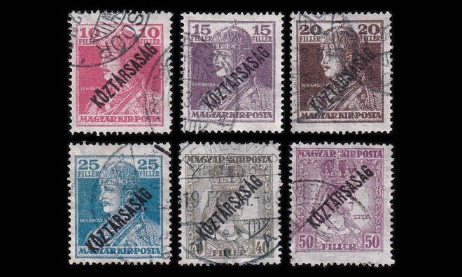 Unkari 236-41 o Kaarle IV ja Zita pp (1918)