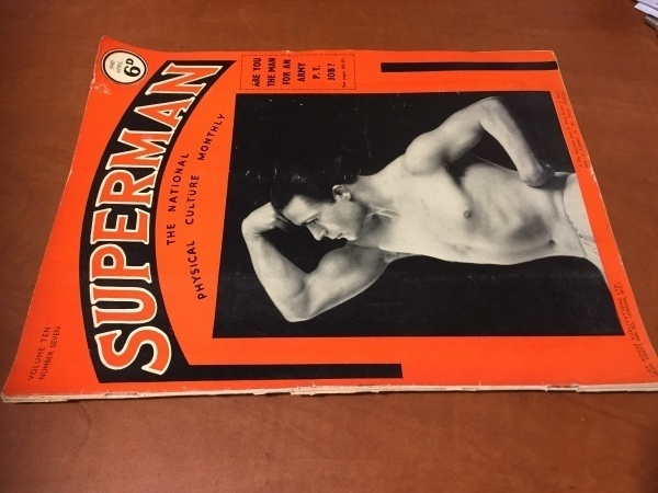 SUPERMAN THE NATIONAL PHYSICAL CULTURE APRIL 1940 HYVÄ