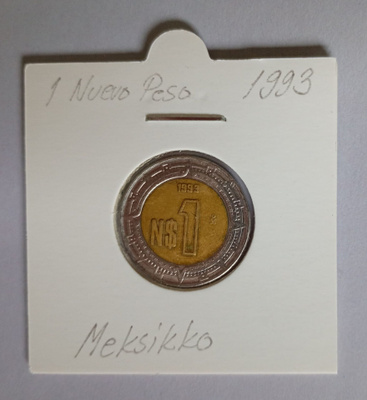 Meksikko 1 Nuevos Peso v.1993 KM#550