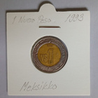 Meksikko 1 Nuevos Peso v.1993 KM#550 - pikkukuva 1