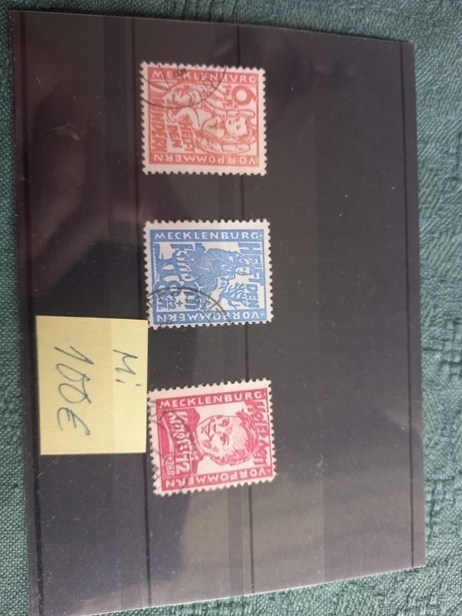 Postimerkkejä Mecklenburg 1945 3 kpl