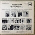 [LP] RAY CONNIFF & HIS ORCHESTRA & CHORUS: ’S CONTINENTAL - pikkukuva 2