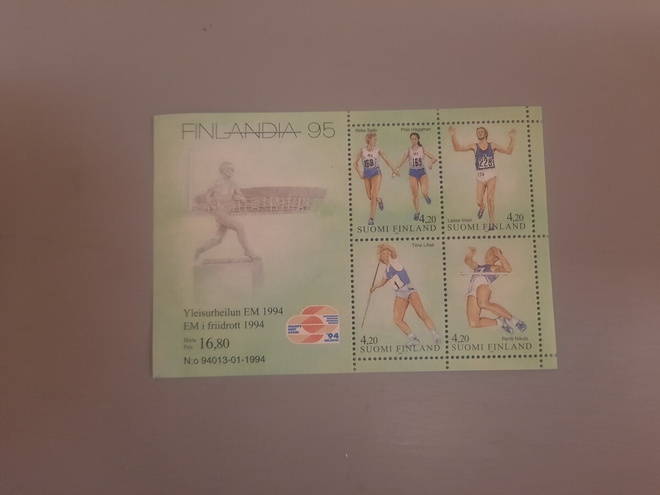 // blokki Finlandia 95 yleisurheilun EM BL12 **