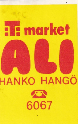 Hanko Hangö , T market ALI b527