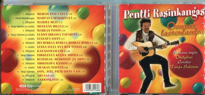 PENTTI RASINKANGAS . CD-LEVY . OSUVAT LASTENLAULUT
