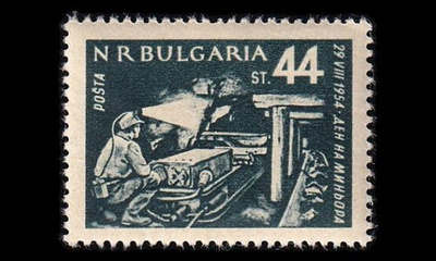 Bulgaria 920 ** Kaivostyöläisten päivä (1954)
