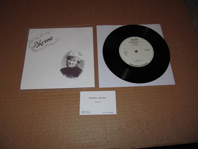 Krisse 7" Voimasuukot / Vaari, PS+K-KORTTI  v.1990 GREAT!