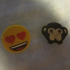 Emoji Maskotti Imukupilla 2 kpl - pikkukuva 1