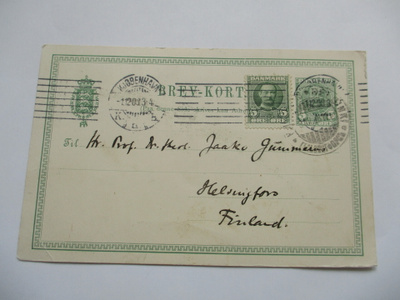 1908 Tanska ehiö os piispa - kustantaja Jaakko Gummerus Hki