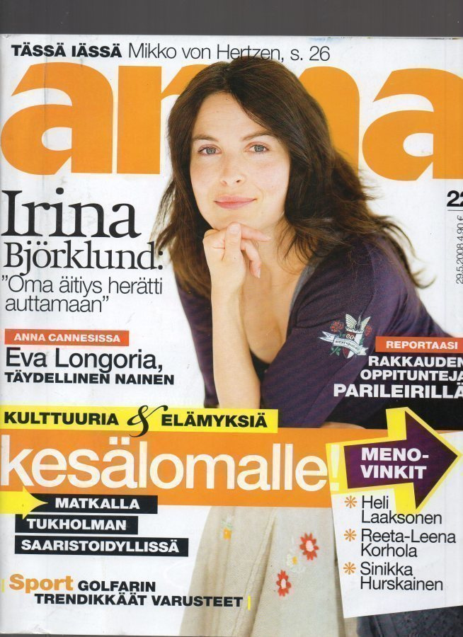 Anna n:o 22 2008 Irina Björklund. Eva. Mikko. Annakka.