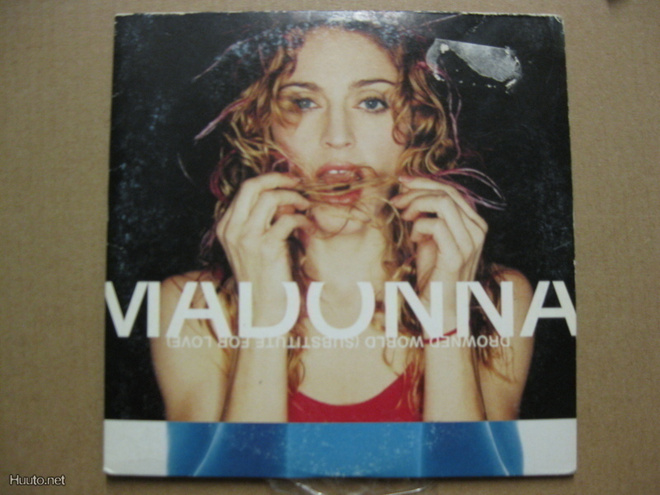 MADONNA - DROWNED WORLD (SUBSTITUTE FOR LOVE) CDS SLEEVE