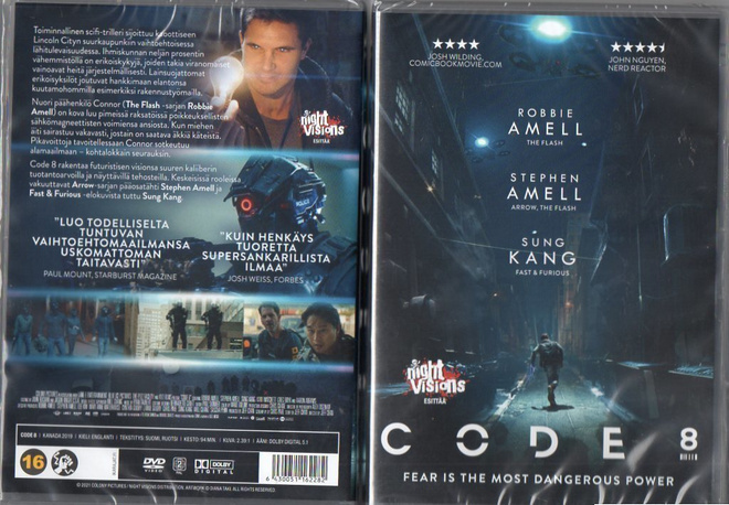 Code 8	(68 564)	UUSI	-FI-	DVD	suomik.		stephen amell	2019