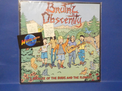 BRUTAL OBSCENITY - ITS BECAUSE OF THE BIRDS M-/M- LP