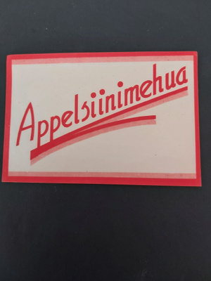 Etiketti Appelsiinimehua