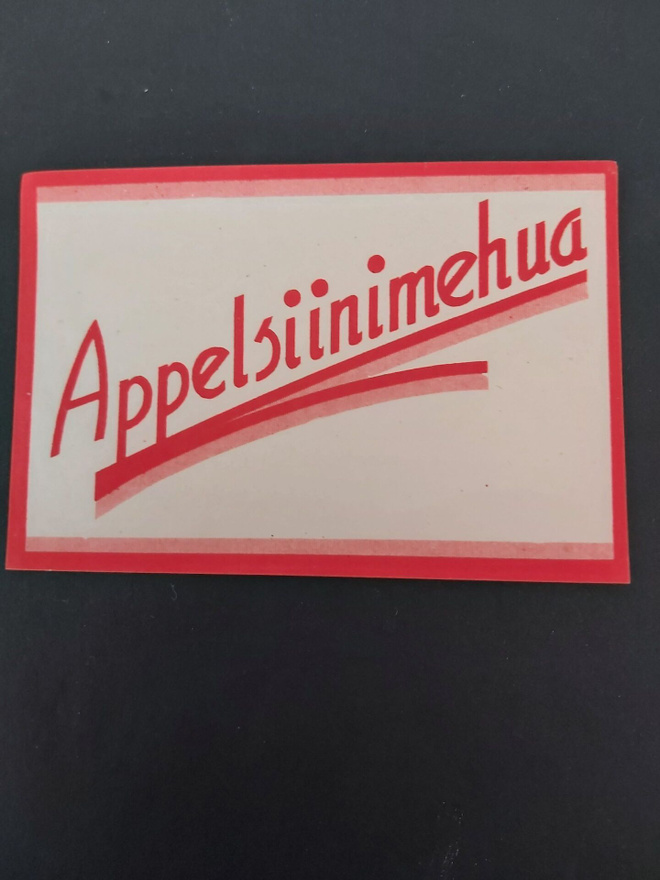 Etiketti Appelsiinimehua