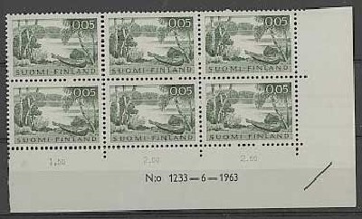 1963  5p rantamaisema nro-6lo 1233 ++