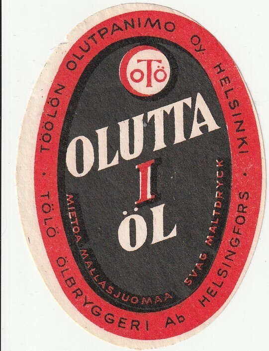 JUOMA ETIKETTI -  TÖÖLÖN PANIMO OTÖ OLUTTA   (K15-S78)