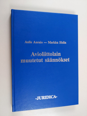 Aulis Aarnio : Avioliittolain muutetut säännökset