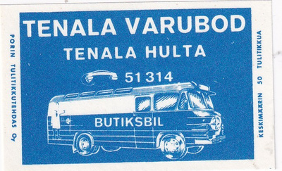 Tenala Hulta, Tenala Varubod, Butiksbil.      7/11