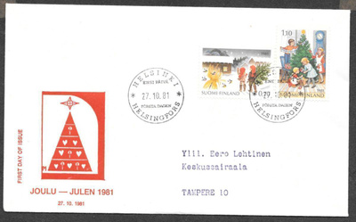 Joulu 1981 FDC  (LAPE 887-888)