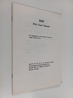 8090 EGA User's Manual
